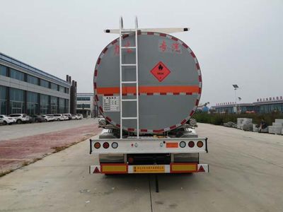 Lisheng  HLS9403GRY Aluminum alloy flammable liquid tank transport semi-trailer