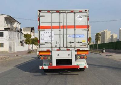 Tianjun Dejin brand automobiles TJV9400XZWK Miscellaneous dangerous goods box transport semi-trailer