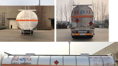 Chuanteng  HBS9404GRYL Aluminum alloy flammable liquid tank transport semi-trailer