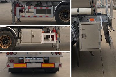 Chuanteng  HBS9404GRYL Aluminum alloy flammable liquid tank transport semi-trailer