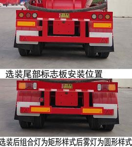 Tongtai Dingsheng brand automobiles TZL9400GFL Medium density powder material transportation semi-trailer