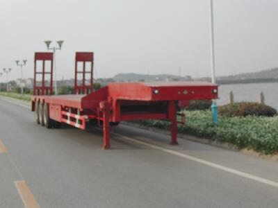 Zhongqi brand automobiles ZQZ9400TDP Low flatbed semi-trailer