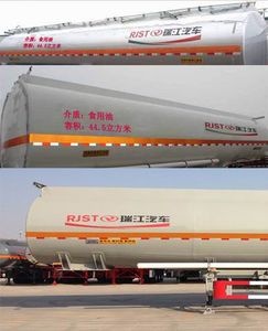 Ruijiang  WL9406GSY Aluminum alloy edible oil transportation semi-trailer