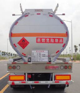 Yongqiang  YQ9400GRYT2 Aluminum alloy flammable liquid tank transport semi-trailer