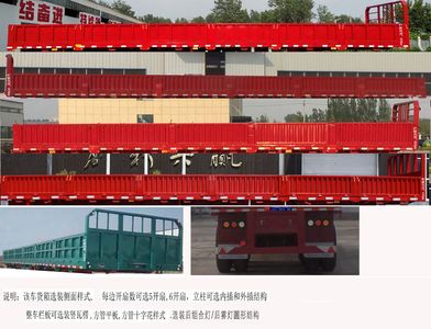 Chenlu  LJT9401LB Fence semi-trailer