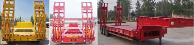 Brilliant Business Car DHH9371TDPXZ Low flatbed semi-trailer