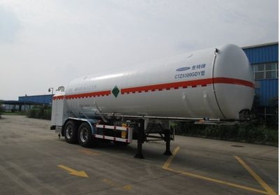 Chart  CTZ9300GDY Low temperature liquid transport semi-trailer