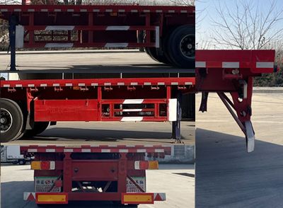 Huaxin Hengda brand automobiles TJD9400TPB Flat transport semi-trailer