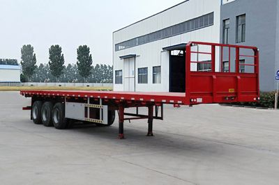 Yijun brand automobile YJP9400TPB Flat transport semi-trailer