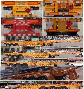 Juyun  LYZ9400TWY40 Transport semi-trailer of dangerous goods tank frame