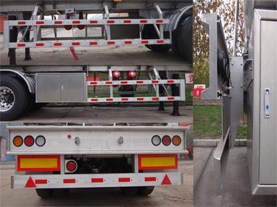 Minghang  ZPS9405GRY Aluminum alloy flammable liquid tank transport semi-trailer