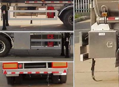 Hua Wei Chi Le  SGZ9401GYYD Aluminum alloy oil transport semi-trailer