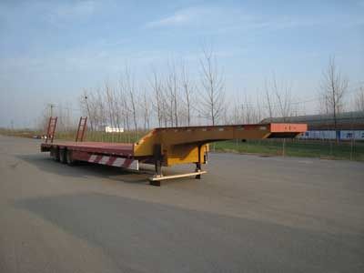 Huashi  ES9380TDP Low flatbed semi-trailer