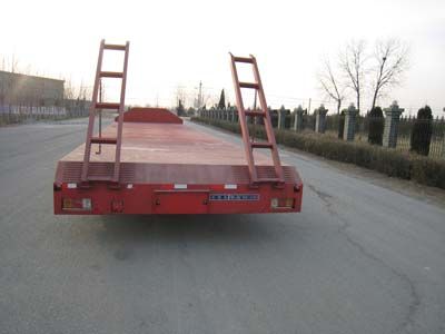 Huashi  ES9380TDP Low flatbed semi-trailer