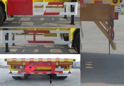 Juwang  ZJW9400TWY Transport semi-trailer of dangerous goods tank frame