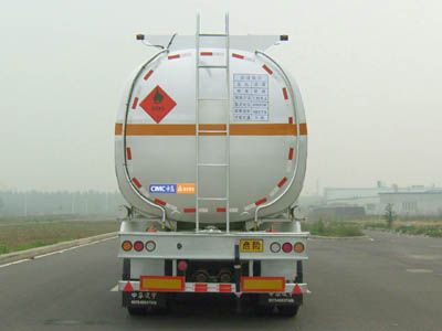 Lingyu  CLY9406GRY Flammable liquid tank transport semi-trailer