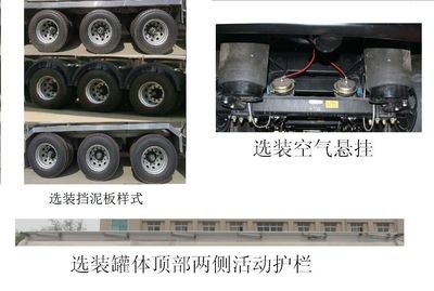 Special transport  DTA9408GYYC Aluminum alloy oil transport semi-trailer