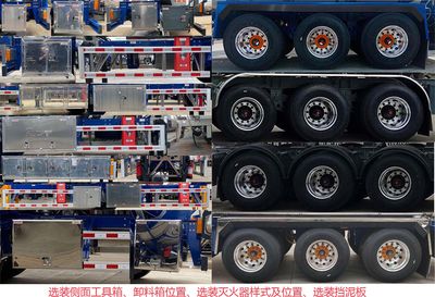 Ruijiang  WL9406GRY09 Aluminum alloy flammable liquid tank transport semi-trailer