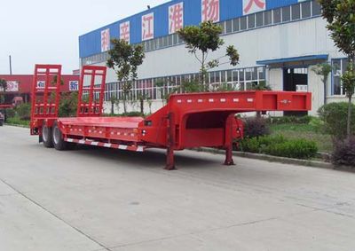 Jinwan LXQ9350TDPLow flatbed semi-trailer