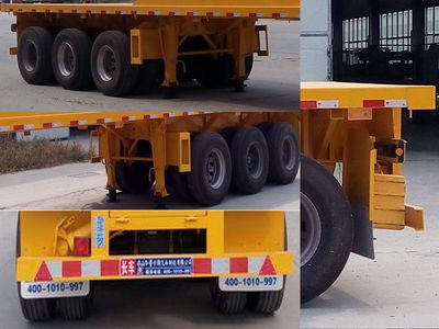 Hualu Yexing brand automobiles HYX9403ZZXP Flat dump semi-trailer