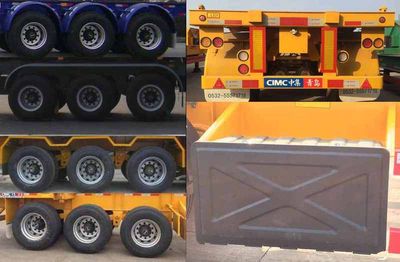 CIMC ZJV9408TWYQDS Transport semi-trailer of dangerous goods tank frame