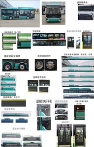 Jinlong  XMQ6850FGBEVL01 Pure electric low floor city buses