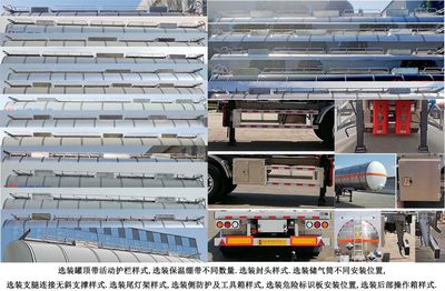 Zhengkang Hongtai brand automobiles HHT9407GFWA Tank transport semi-trailer for corrosive substances