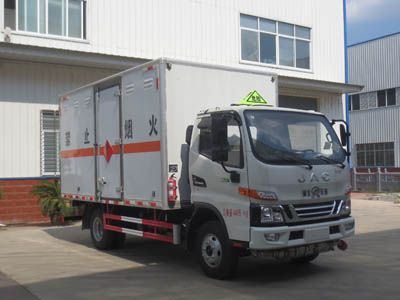 Jiangte brand automobiles JDF5040XRQHFC6 Flammable gas box transport vehicle