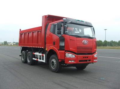 Jiefang Automobile CA3250P66K24LT1E Flat head diesel dump truck