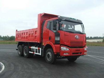 Jiefang Automobile CA3250P66K24LT1E Flat head diesel dump truck