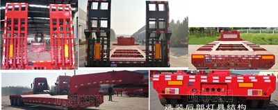 Chenlu  LJT9401TDPXZ Low flatbed semi-trailer