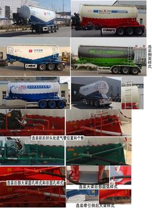 Huayuda  LHY9403GFL40 Medium density powder material transportation semi-trailer