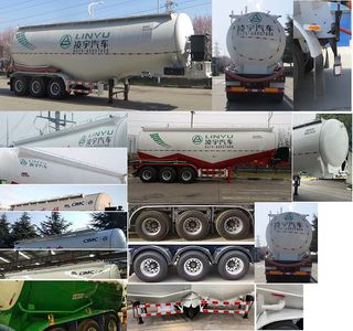 Lingyu  CLY9406GFL Low density powder material transportation semi-trailer