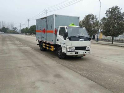 Jiangte brand automobiles JDF5040XRQJX Flammable gas box transport vehicle