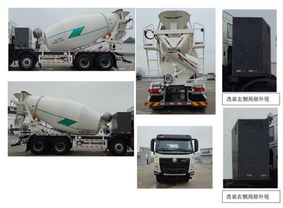 Haowo  ZZ5312GJBV3567Z1XBEV Pure electric concrete mixing and transportation vehicle