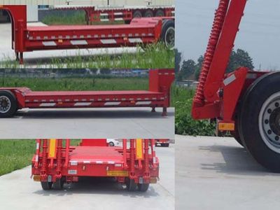 Hualu Yexing brand automobiles HYX9400TDP Low flatbed semi-trailer