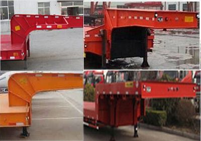 Hualu Yexing brand automobiles HYX9400TDP Low flatbed semi-trailer