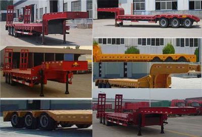 Hualu Yexing brand automobiles HYX9400TDP Low flatbed semi-trailer