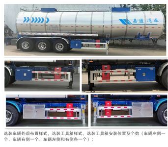 Jiayuntong  JTC9407GPG Ordinary liquid transport semi-trailer