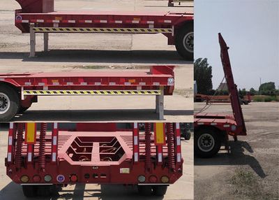 Chenlu  LJT9351TDP Low flatbed semi-trailer