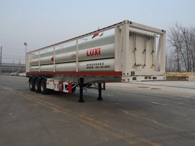 Luxi  LXZ9390GGY Hydraulic sub station high-pressure gas long pipe semi-trailer