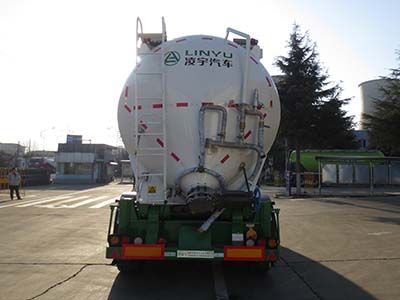 Lingyu  CLY9405GFLD Aluminum alloy medium density powder material transportation semi-trailer