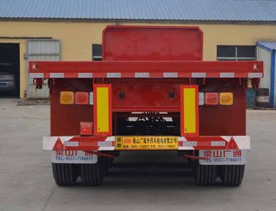 Guangtongda brand automobiles JKQ9403P Flat semi-trailer