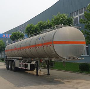 Minghang  ZPS9404GRY Aluminum alloy flammable liquid tank transport semi-trailer