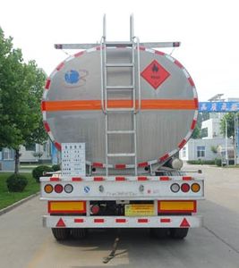 Minghang  ZPS9404GRY Aluminum alloy flammable liquid tank transport semi-trailer