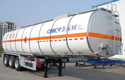 CIMC ZJV9407GRYSZ Flammable liquid tank transport semi-trailer