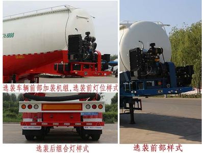 Tongyada  CTY9401GFLDB55 Low density powder material transportation semi-trailer