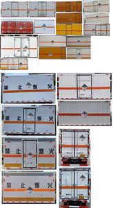 Huatong brand automobiles HCQ5043XZWSH6 Miscellaneous dangerous goods box transport vehicle