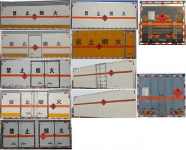 Jiangte brand automobiles JDF5160XRYB5 Flammable liquid box transport vehicle