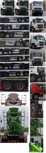 Huadian First Brand Automobile EHY5310GJBZ6 Concrete mixing transport vehicle